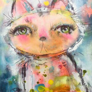 Peace Being - 11" x 14" Painting On Stretched Canvas