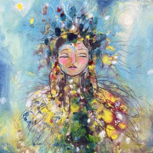 Emissary of Light - 12" x 12" Original Painting On Stretched Canvas