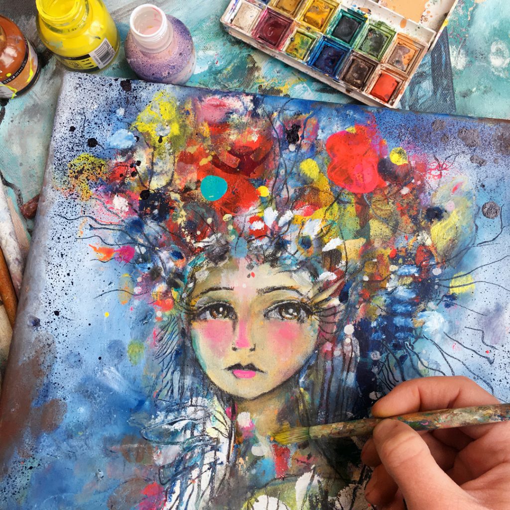 Learning From Mistakes Embracing Imperfections In Mixed Media Painting 