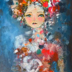 Ready To Bloom  - 12" x 16" Original Painting On Stretched Canvas