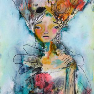 Messenger Of Dreams  - 11" x 14" Original Painting On Stretched Canvas