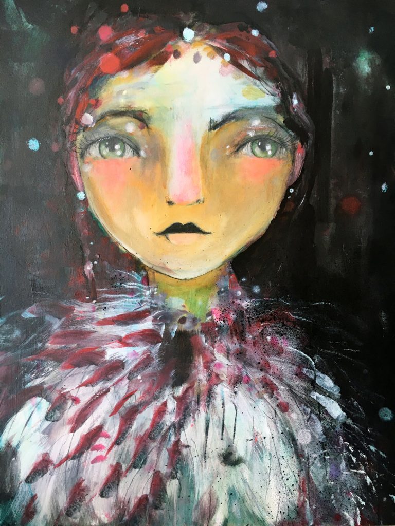 Crane_2023_Emissary of Love_Mixed Media_ Canvas_30x40_$3600